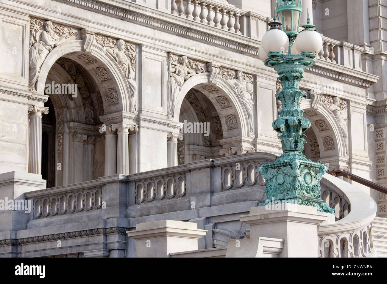 La Biblioteca del Congresso - la costruzione di Jefferson Foto Stock