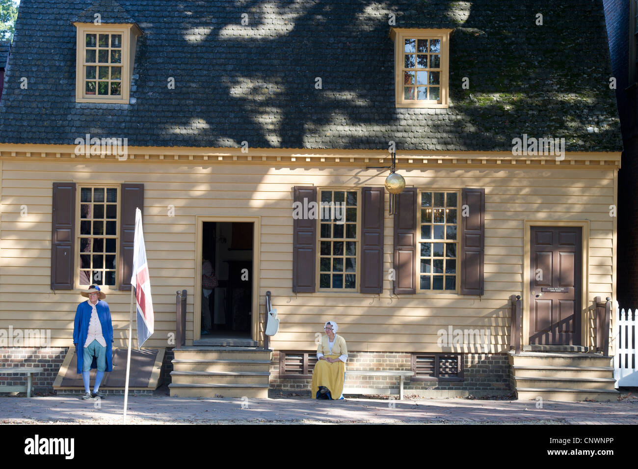 Residenza storica del Colonial Williamsburg, VA Foto Stock