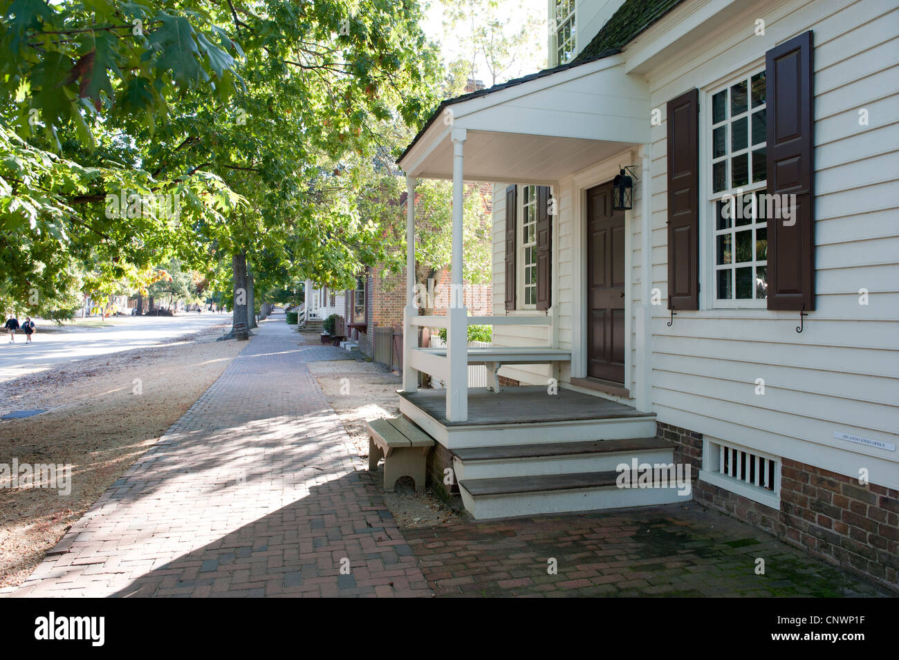 Storica residenza in stile di Colonial Williamsburg Foto Stock