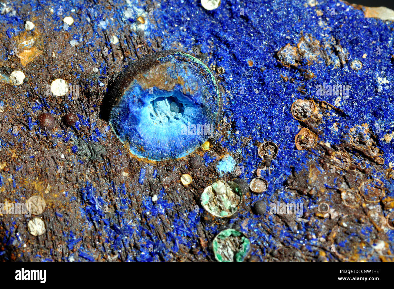 Azurite Foto Stock