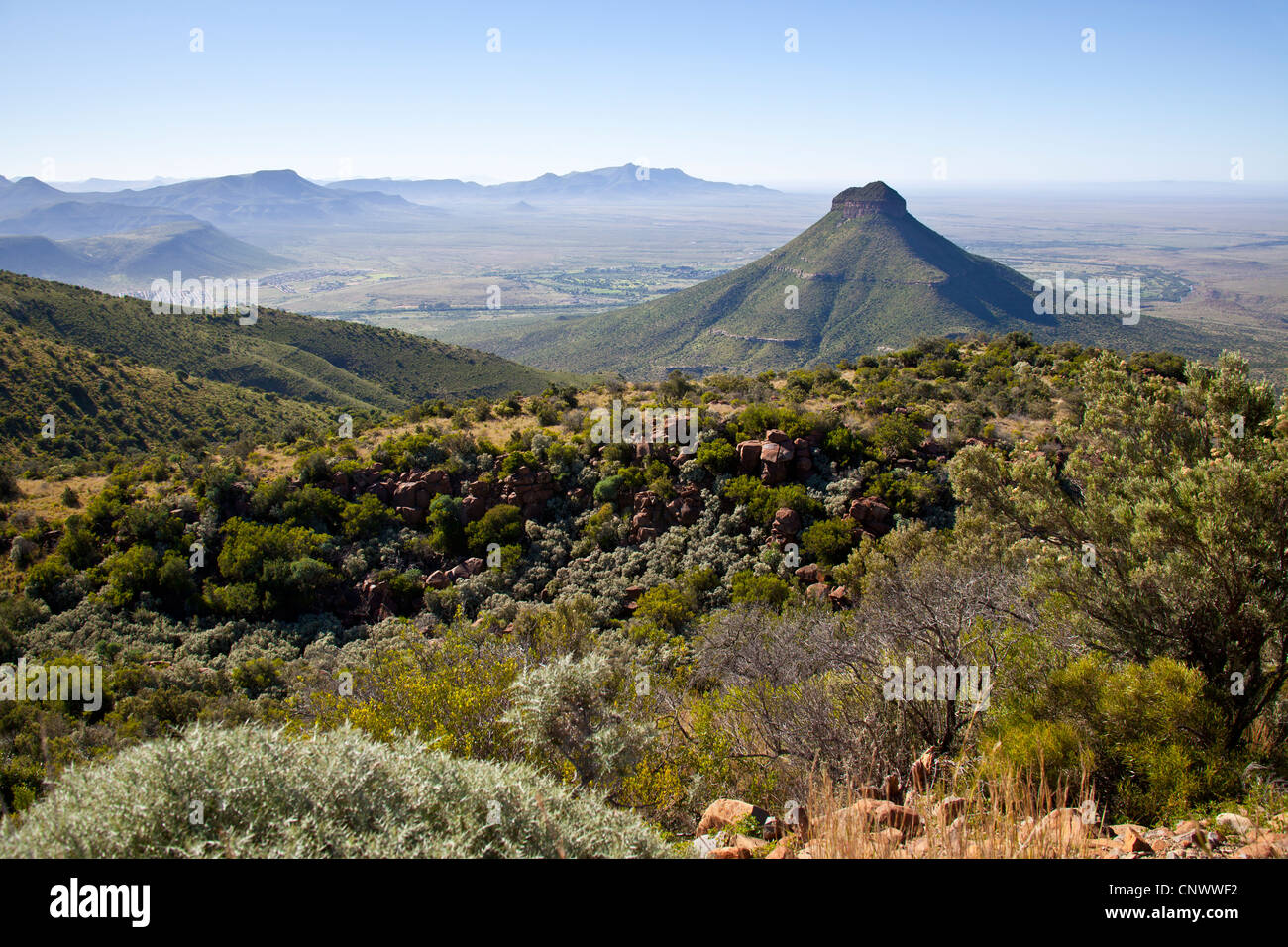 Valle della desolazione, Graaff-Reinet, Capo orientale, Sud Africa Foto Stock