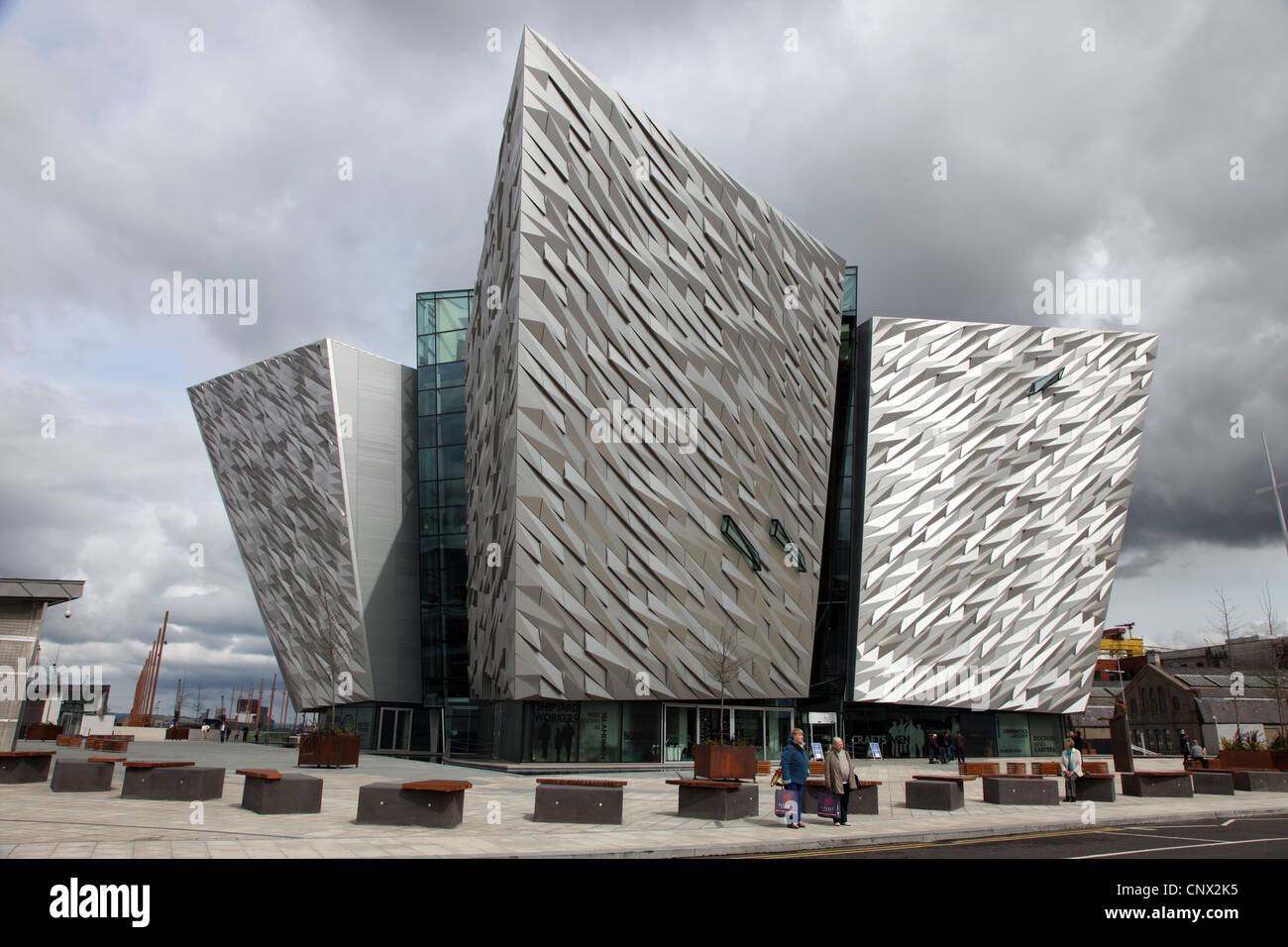 Titanic edificio commemorativo, Belfast, Irlanda del Nord Foto Stock