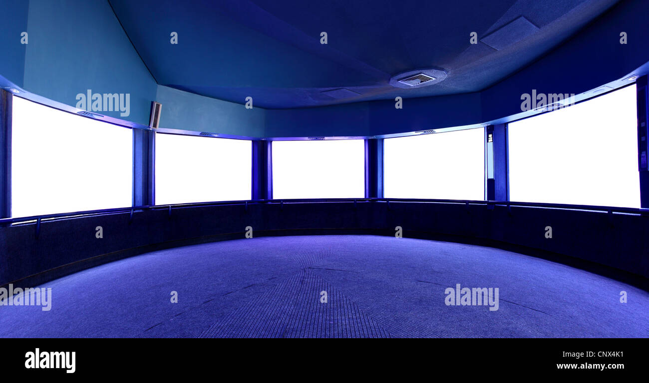 Interno con carta bianca schermi, mettere le tue immagini qui Foto Stock
