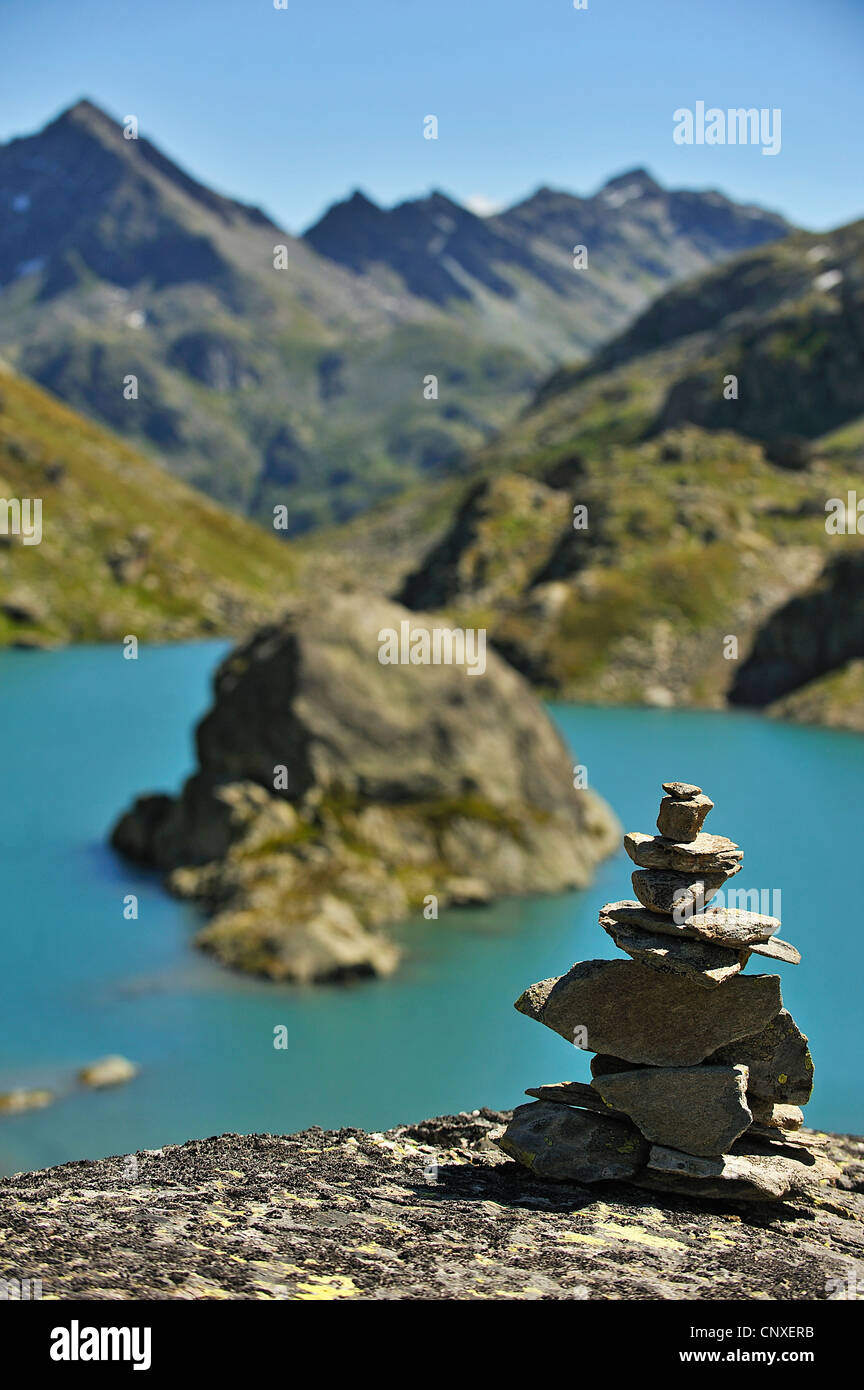 Lago di Bellacomba, Val d'Aosta, Italia Foto Stock