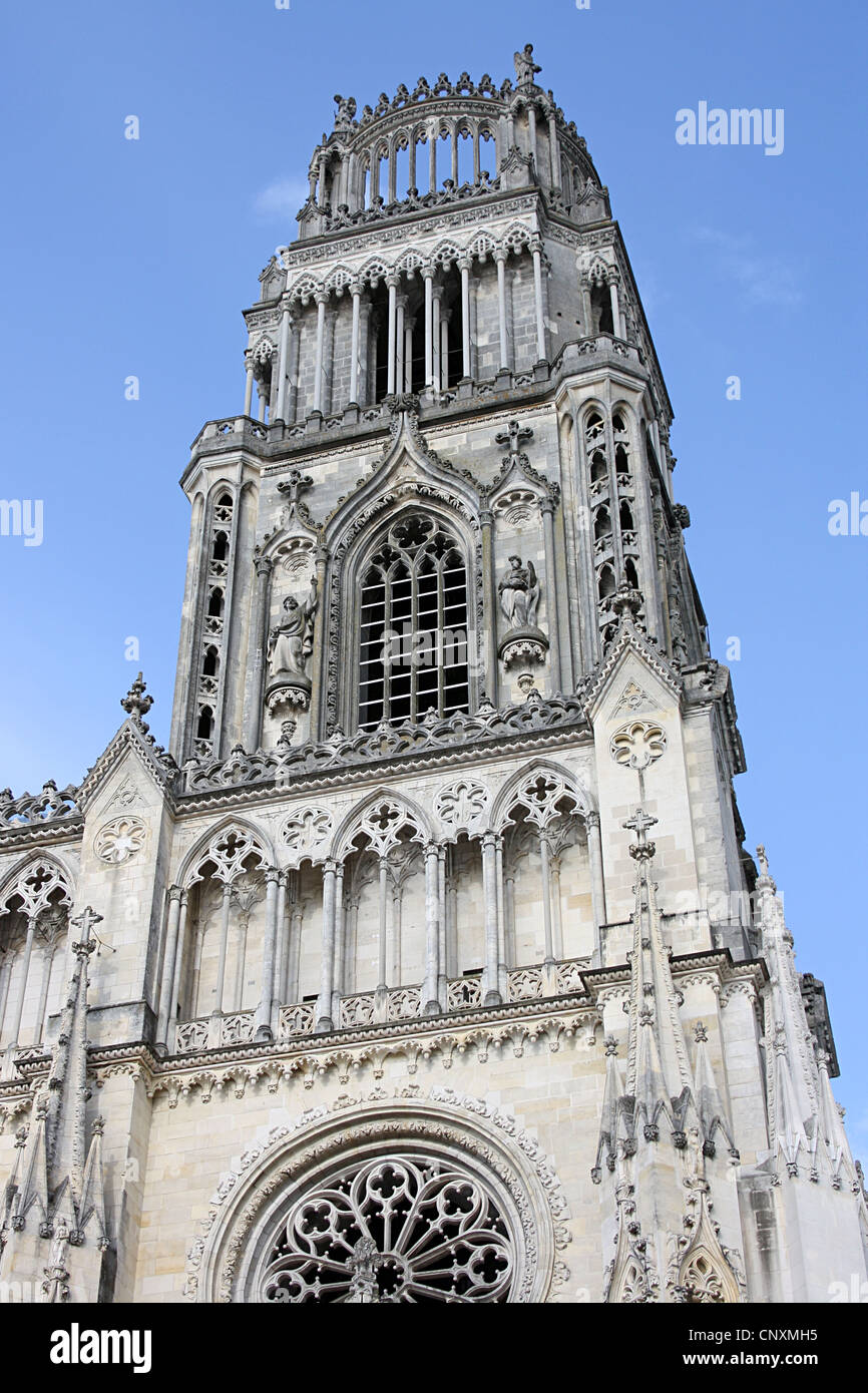 A sud-ovest della torre, Cattedrale di Orléans Francia Foto Stock