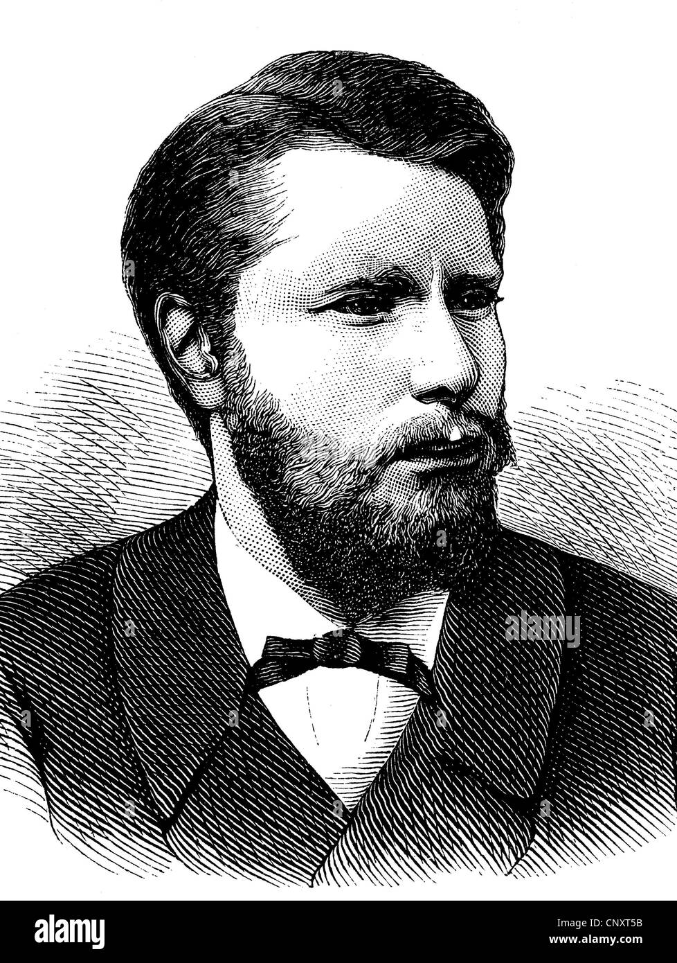 Wilhelm Nikolaus Alexander Friedrich Karl Heinrich von Oranien-Nassau, ritratto, storica incisione, 1888 Foto Stock