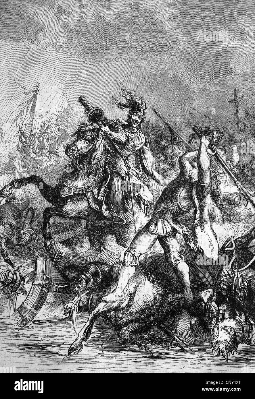 Reimer di Wimerstedt uccide lo scudiero Thomas Schleinitz. Sconfitta nella battaglia di Hemmingstedt il 17 febbraio 1500, gli agricoltori Foto Stock