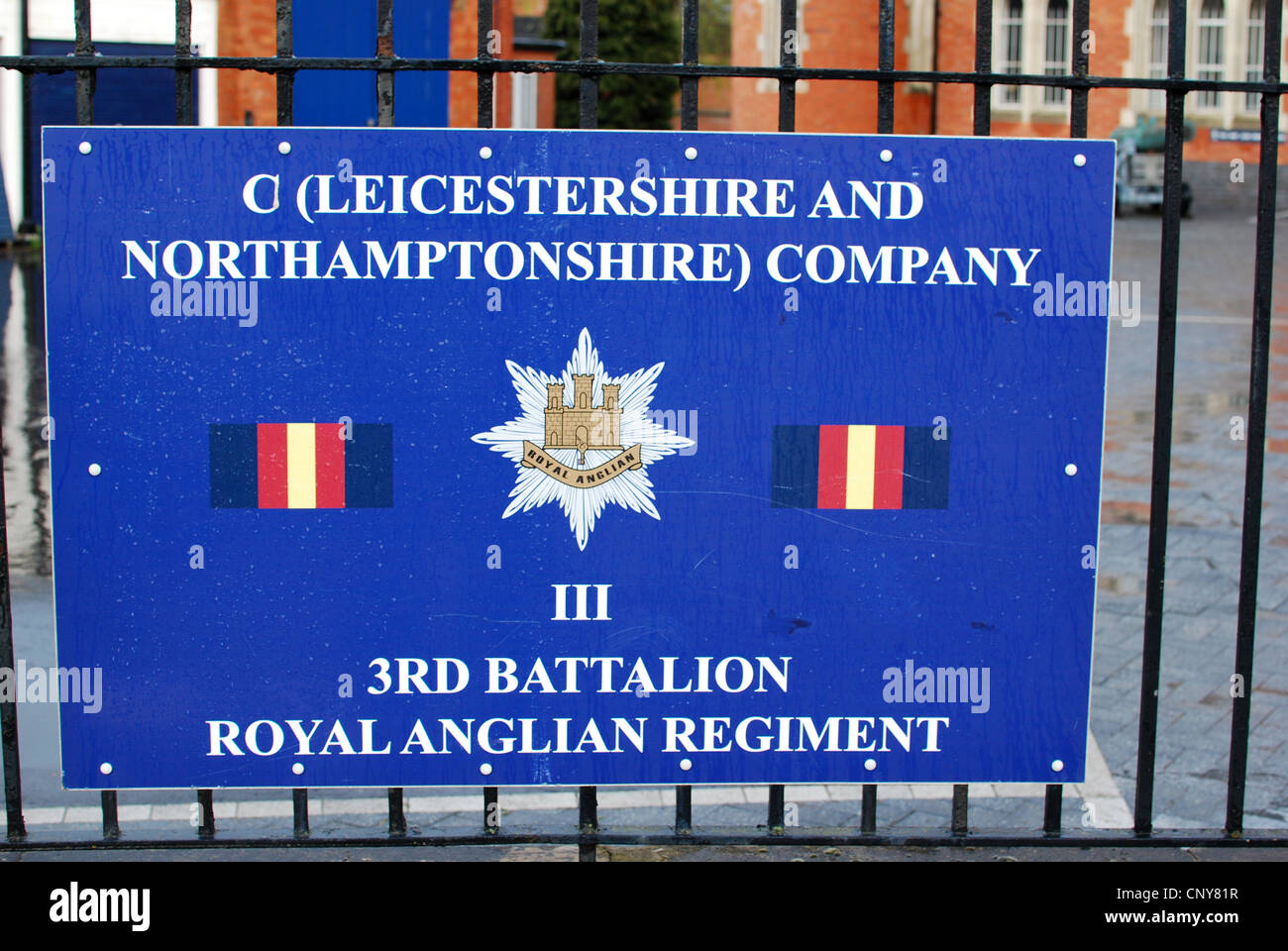 3° Battaglione Royal Anglian Regiment Foto Stock