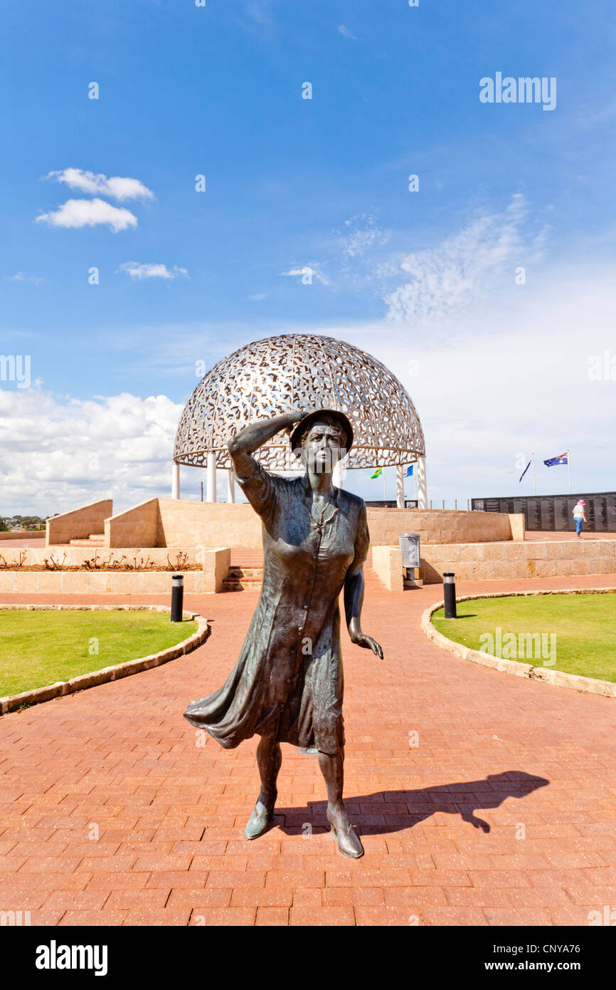 Memorial per la perdita di HMAS Sydney, Geraldton, Western Australia. Foto Stock