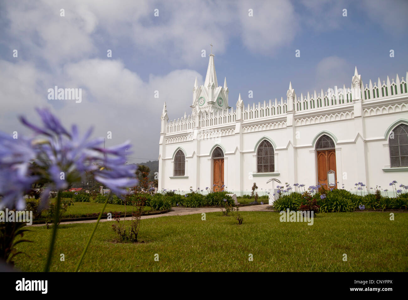 La chiesa di San Isidro de Heredia, Costa Rica, America Centrale Foto Stock