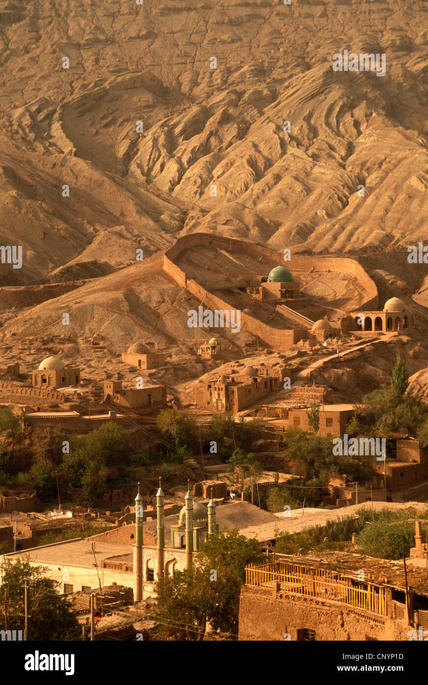 Cina, Xinjiang, Turpan, Tuyugou village, Foto Stock