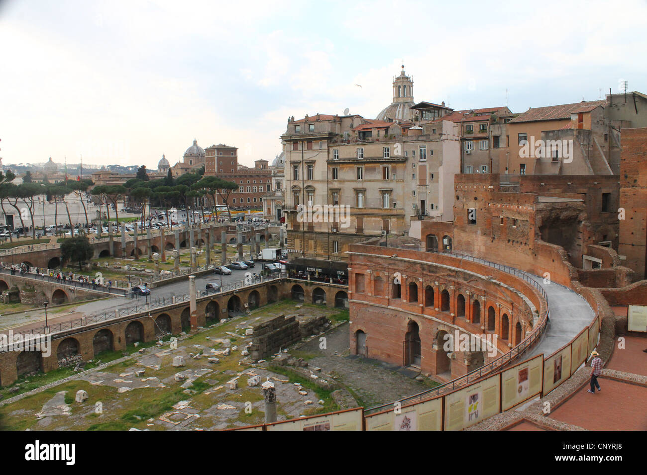 Un picutre dei mercati di Traiano a Roma Foto Stock