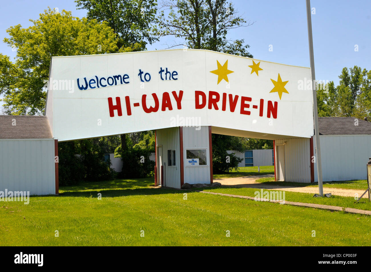 Unità storico in teatro Sandusky Michigan Foto Stock