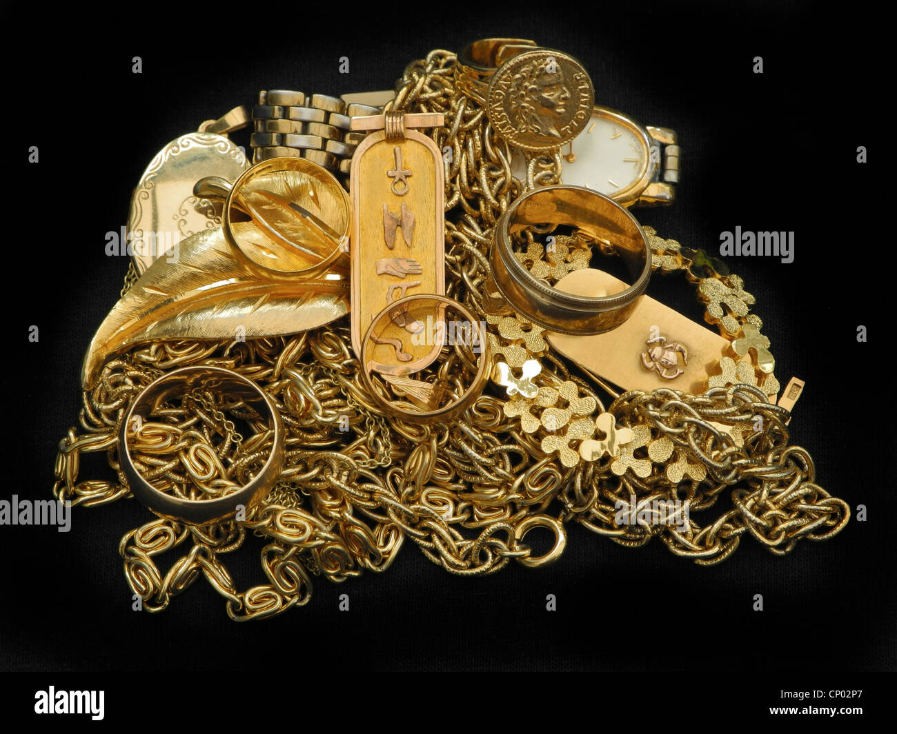 I rottami in oro è elevati in ogni momento. Foto Stock
