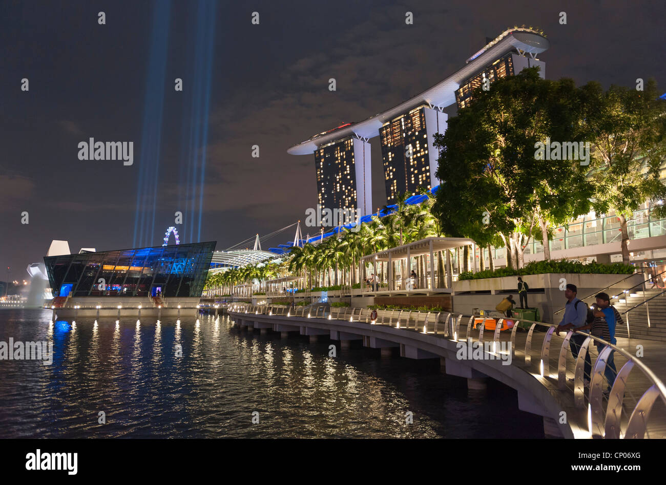 La spettacolare Marina Bay Sands Hotel Singapore Malaysia Foto Stock