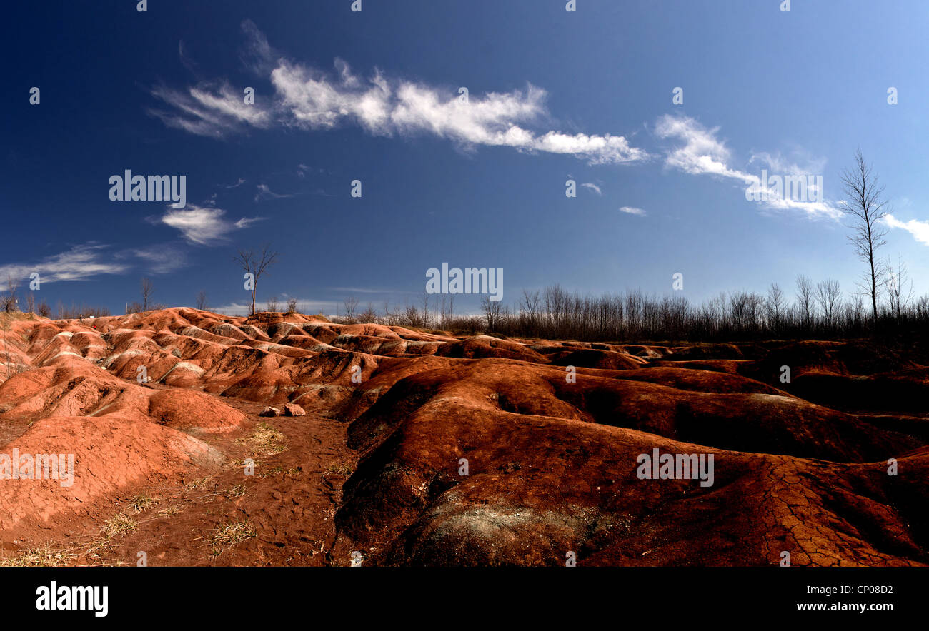 The Cheltenham Badlands in Ontario, Canada Foto Stock