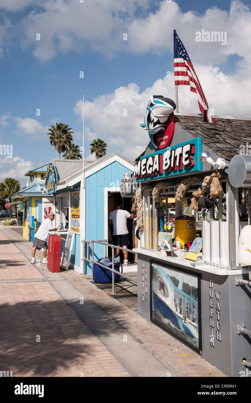 Clearwater Beach Marina, Florida Foto Stock