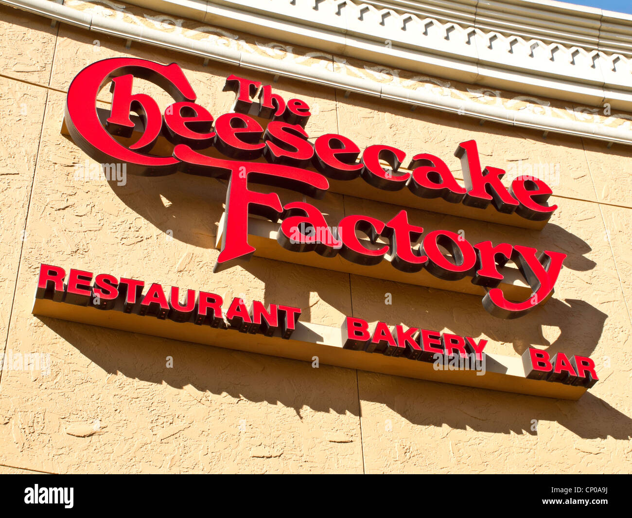 La Cheesecake Factory segno Retail Foto Stock