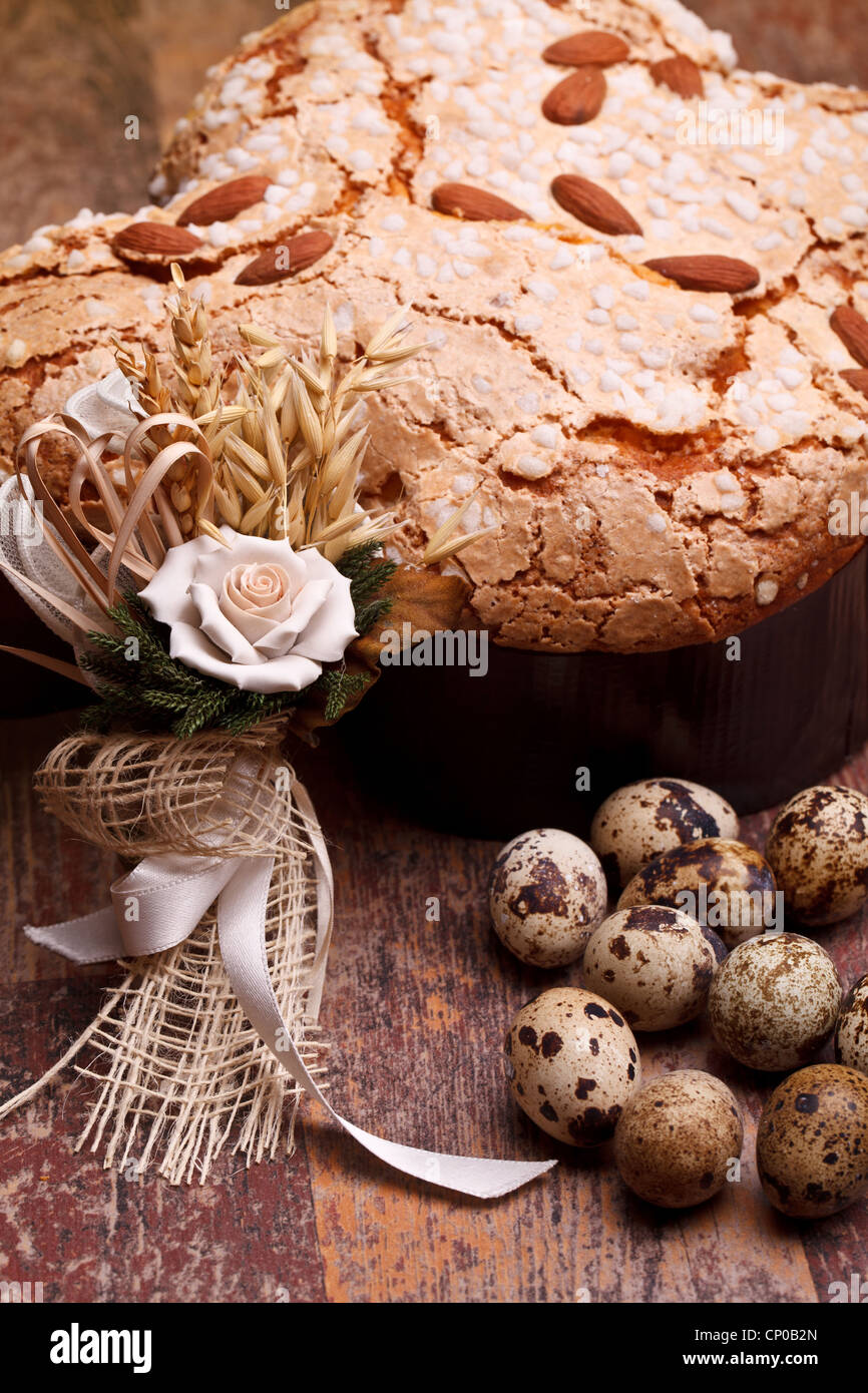 Colomba pasquale - layout verticale Foto Stock
