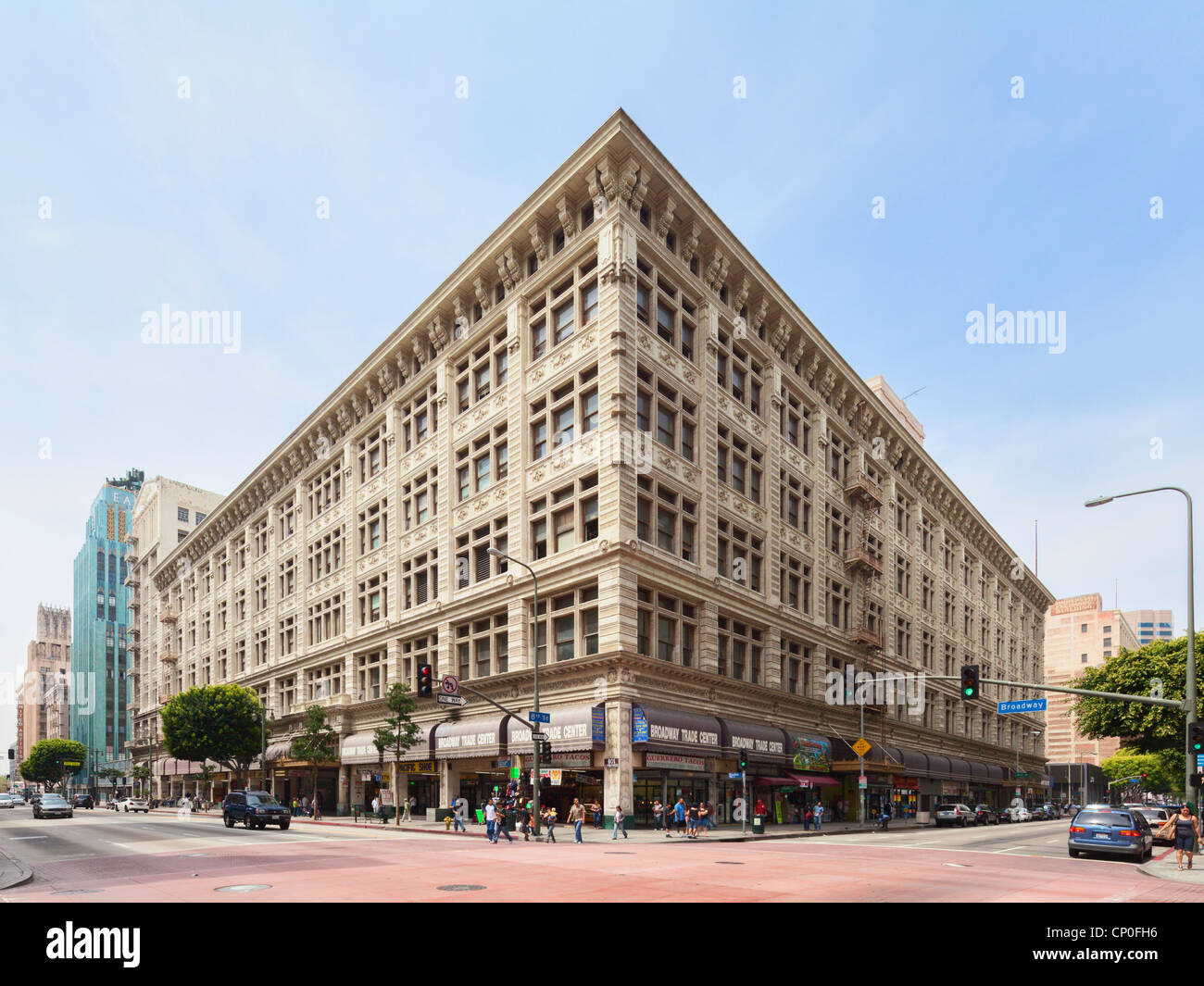 Broadway Trade Center di Los Angeles Foto Stock