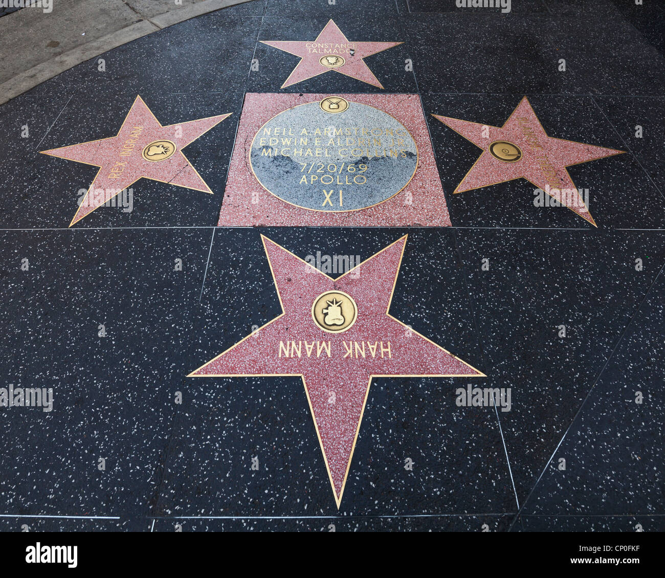 Hollywood Walk of Fame, Los Angeles Foto Stock