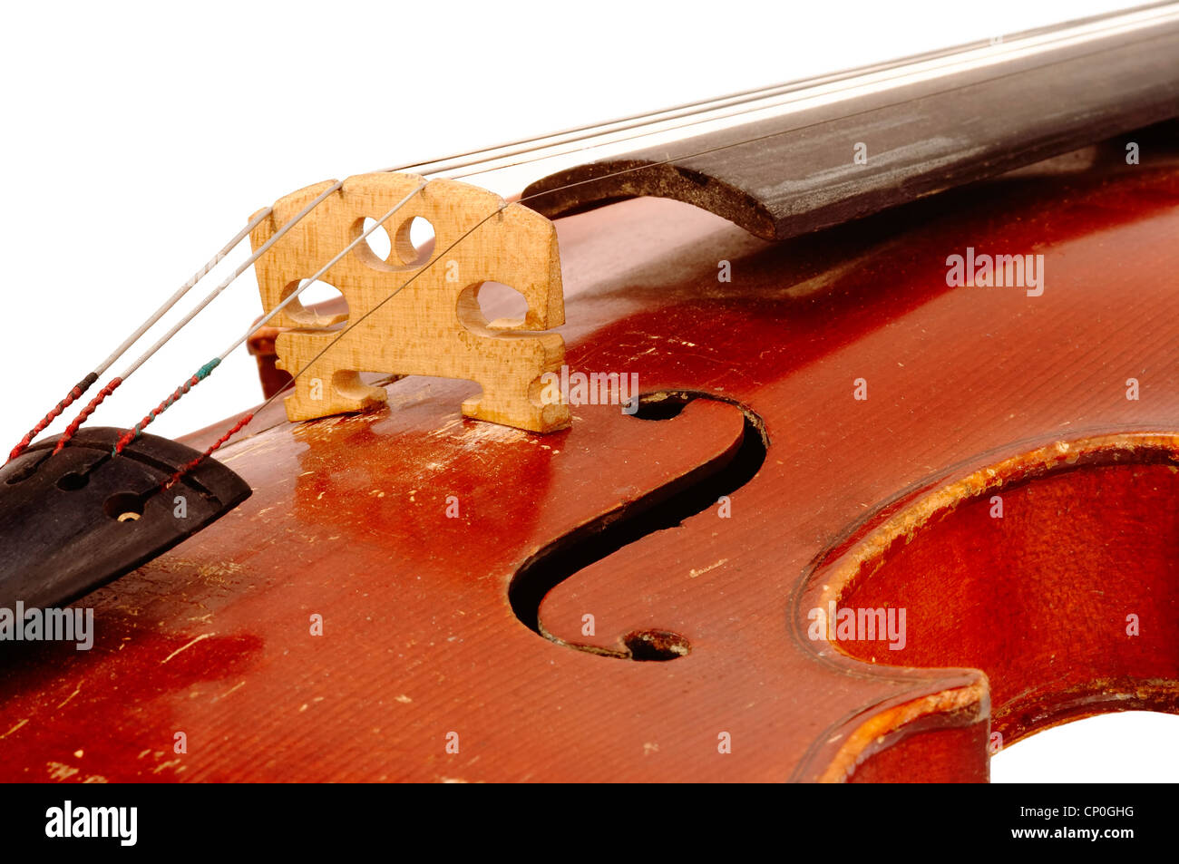 Ponticello del violino Foto Stock