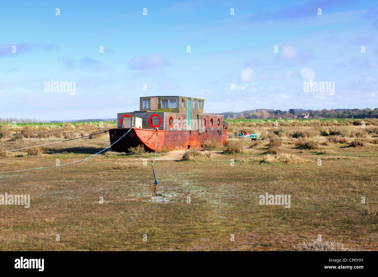 Un "Primavera" giorno guardando fuori attraverso 'Blakeney Point' sulla splendida "North Norfolk' 'costa East Anglia' UK Foto Stock