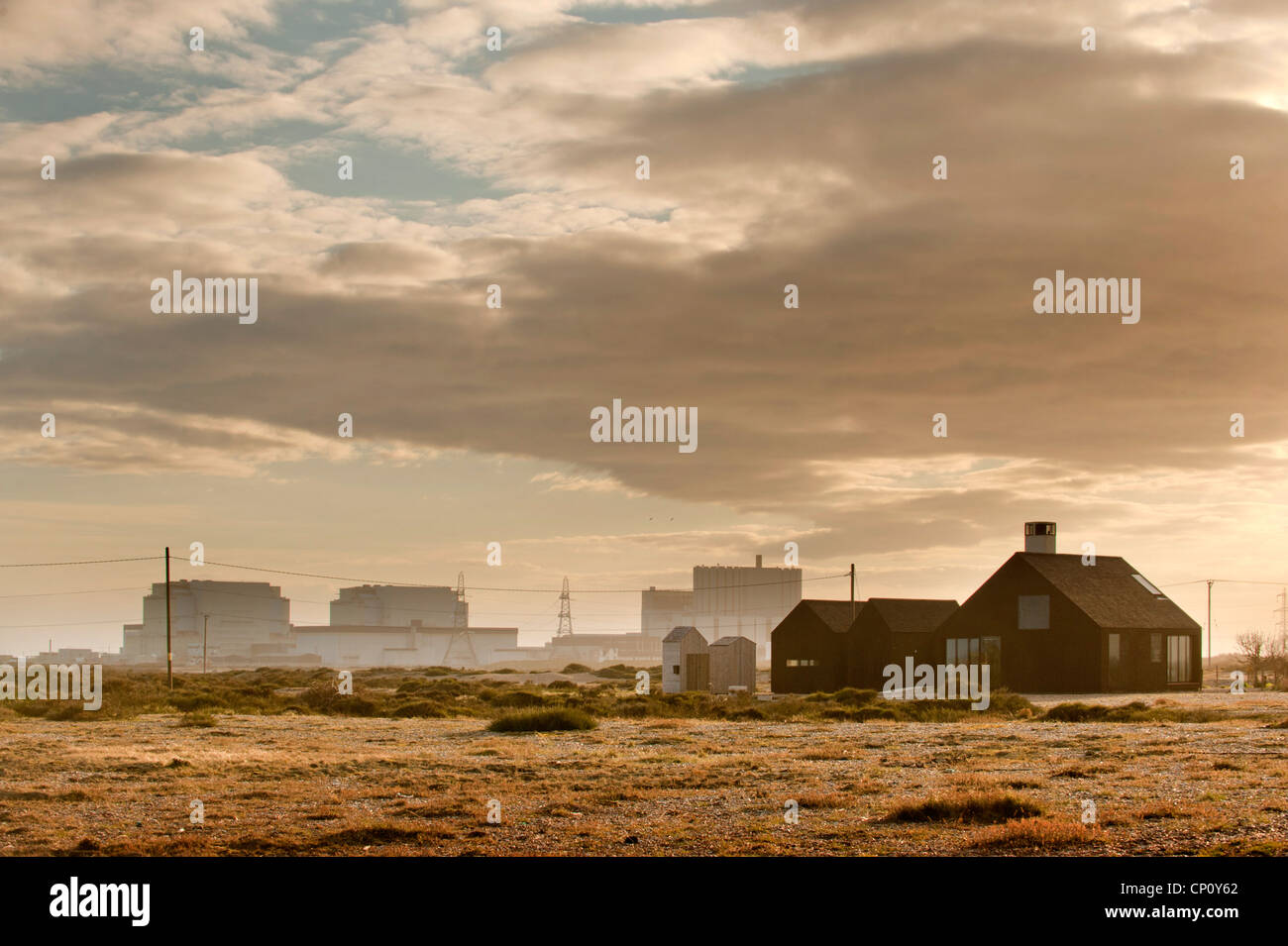 Dungeness Centrale Nucleare nel Kent. Foto Stock