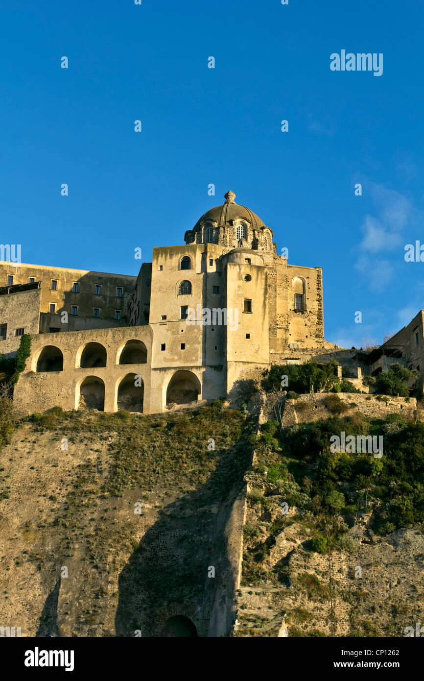 Ischia Ponte, Castello Aragonese, Ischia, Golfo di Napoli, regione Campania, Italia, Europa Foto Stock