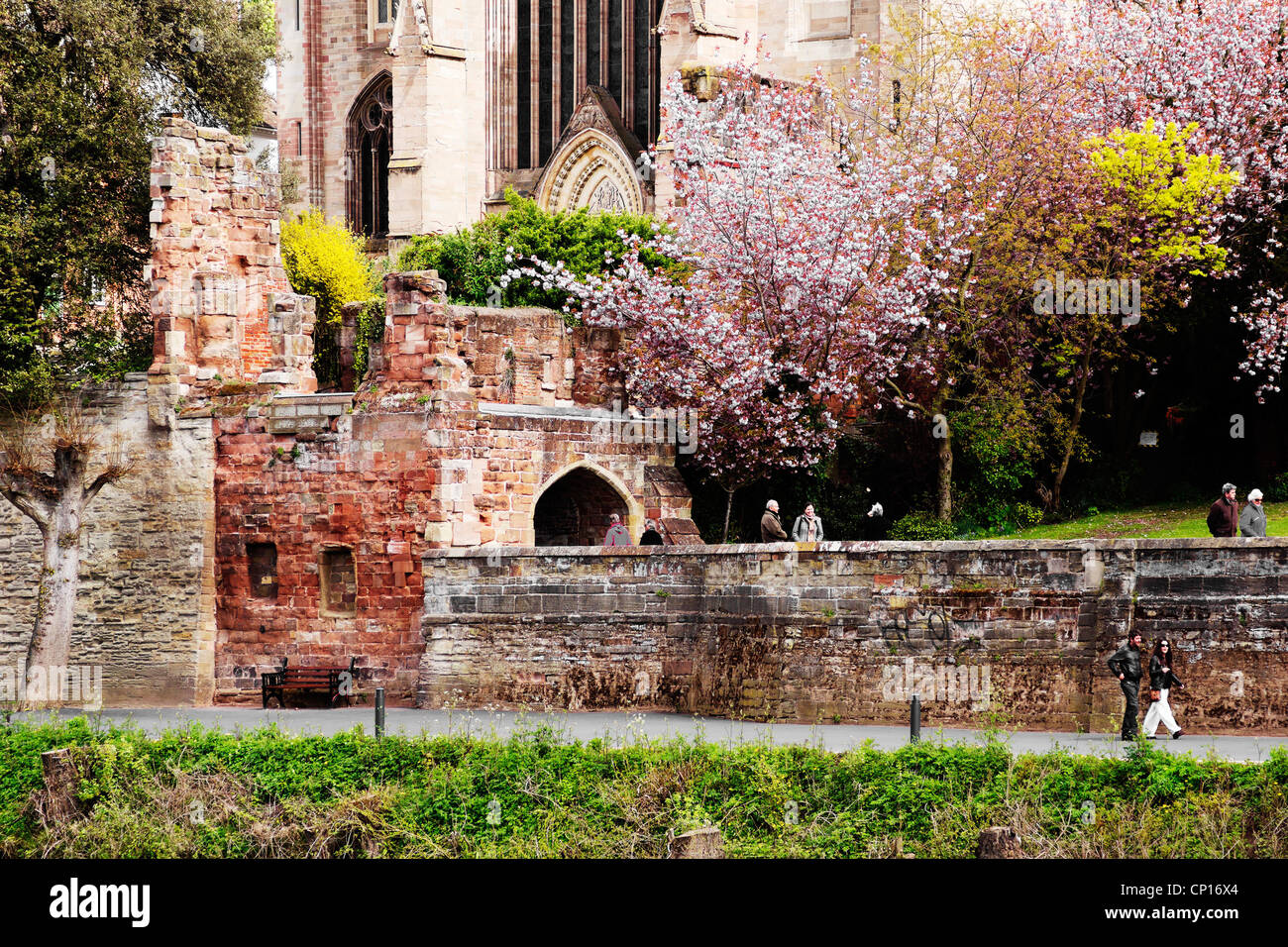 La Chiesa Madre di Cristo e della Beata Maria Vergine di Worcester Foto Stock