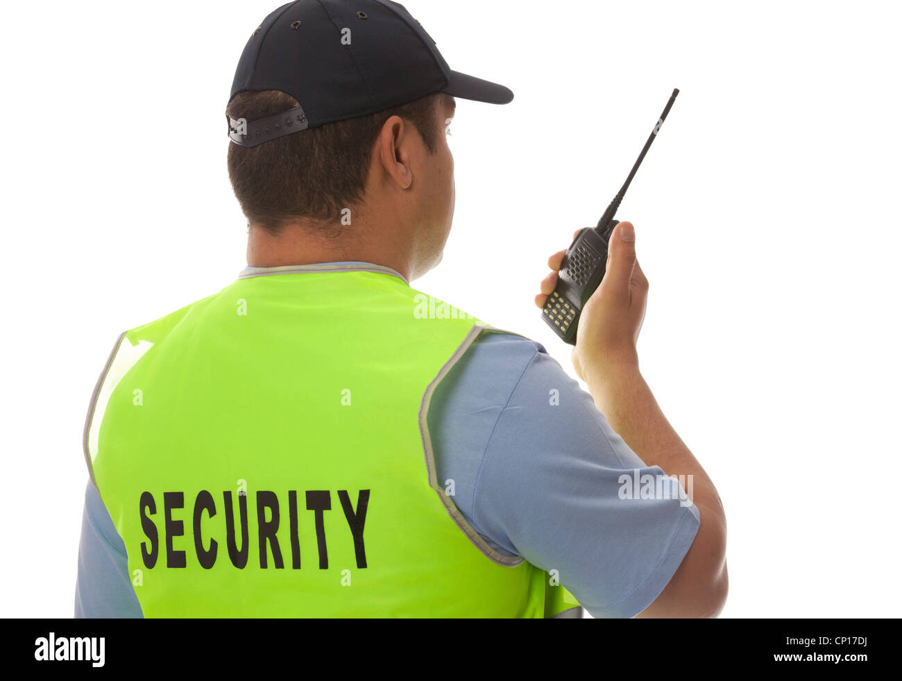 Protezione di sicurezza lato azienda cb walkie-talkie radio Foto Stock