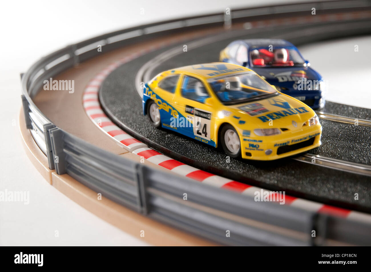 Slotracing auto track Foto Stock