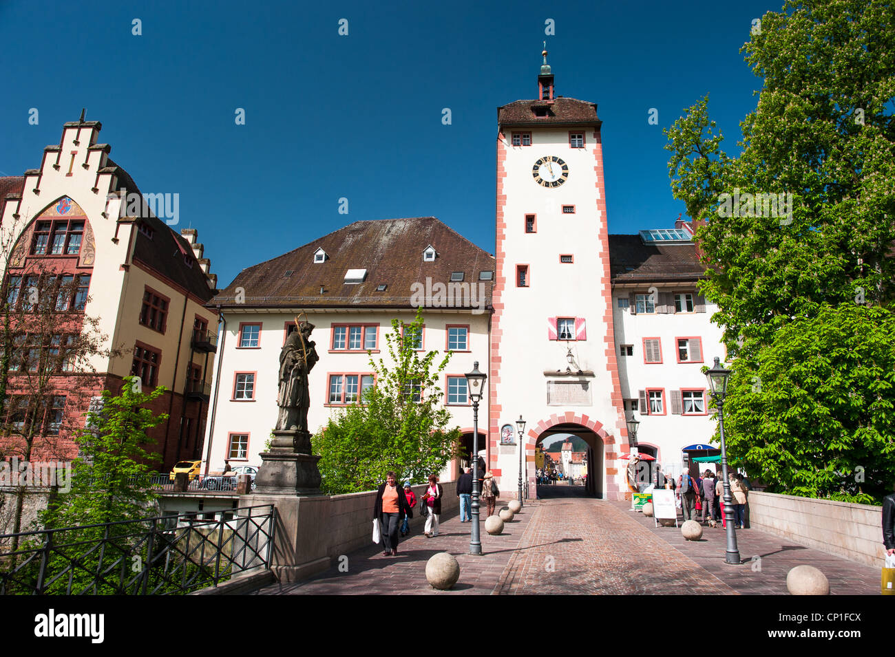 Centro storico della città di Waldshut, Germania, 2012 Foto Stock