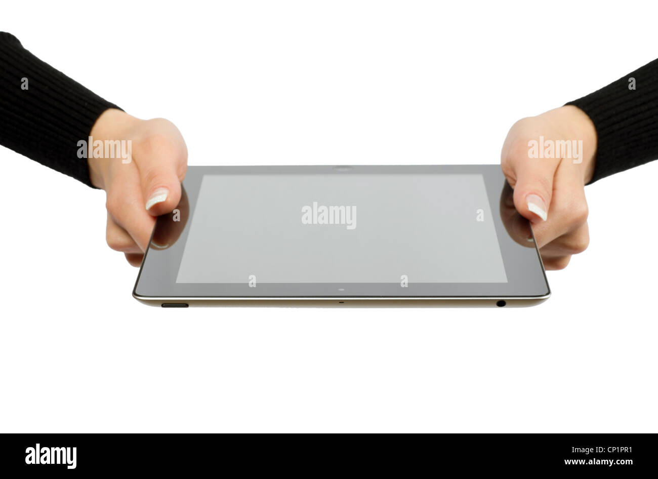 Computer tablet. Isolato su sfondo bianco. Foto Stock