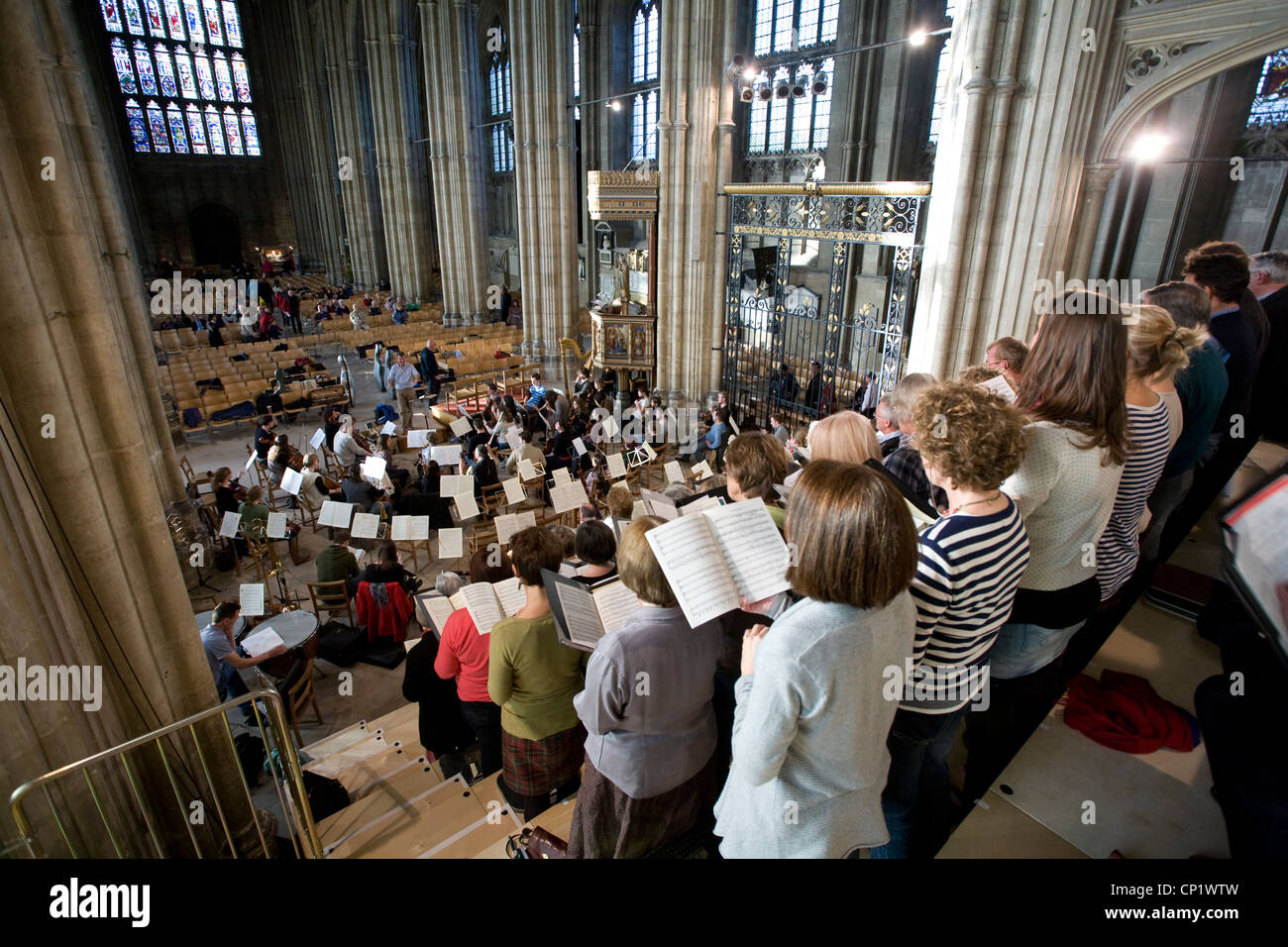 La Cattedrale di Canterbury, coro, Kent, England, Regno Unito Foto Stock