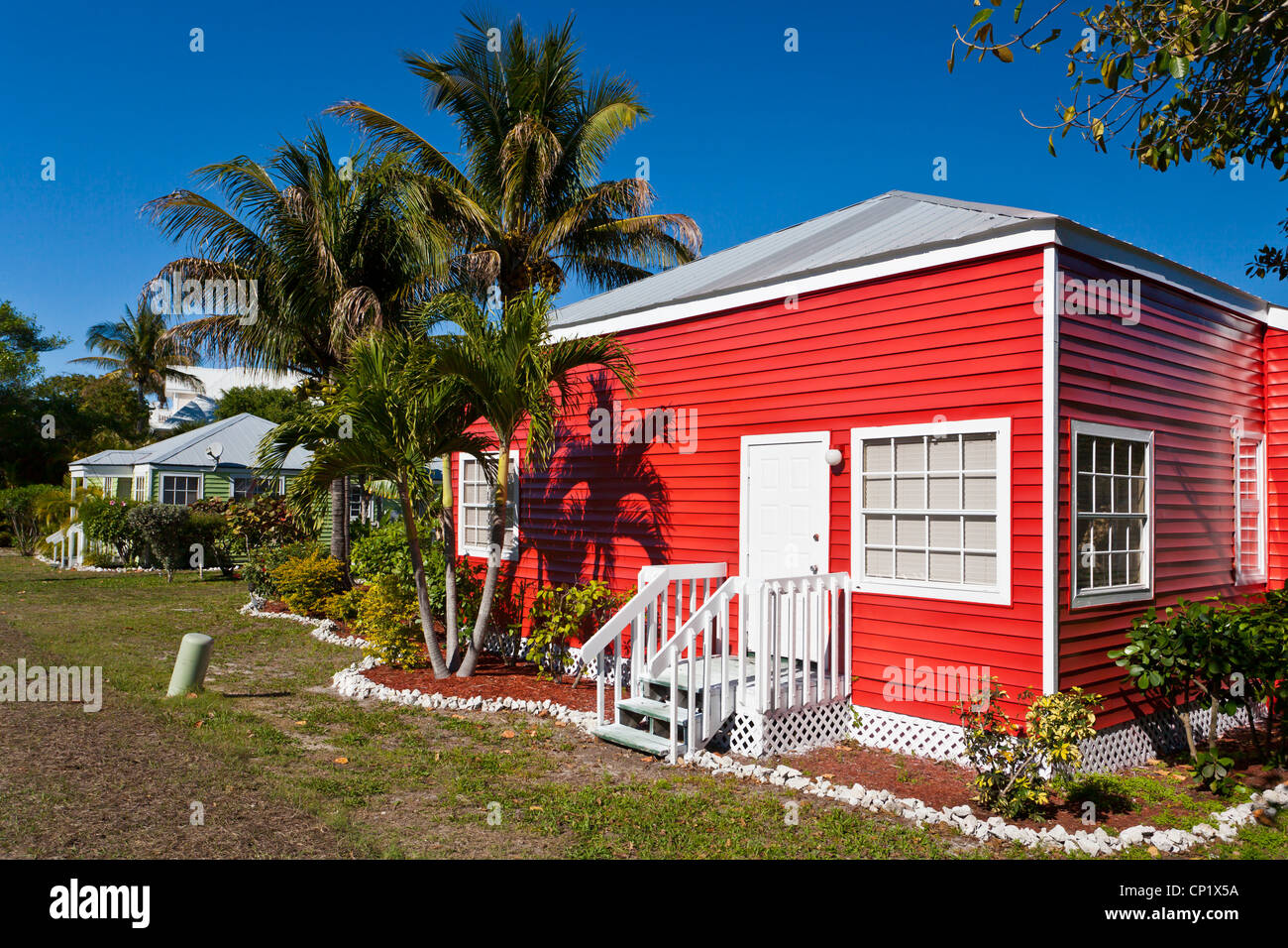 I naufraghi Resort cottages in Captiva Island, Florida, Stati Uniti d'America. Foto Stock
