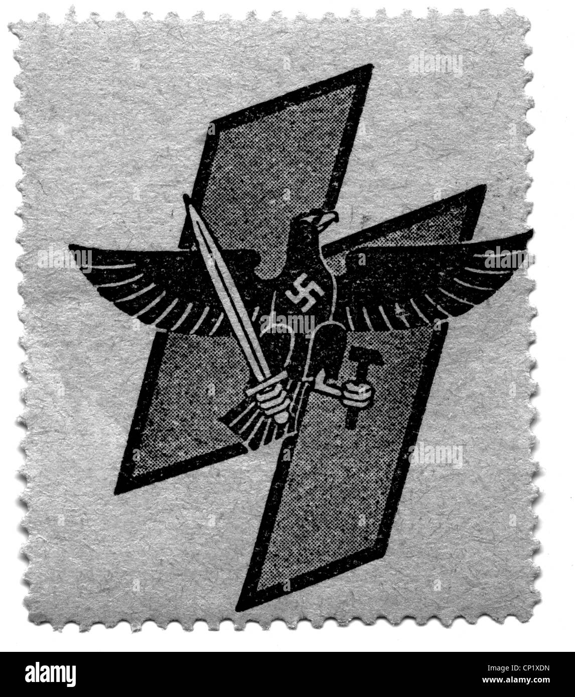 Eraldica, simboli, Germania, Aquila prussiana, 1933 - 1935, diritti aggiuntivi-clearences-non disponibile Foto Stock