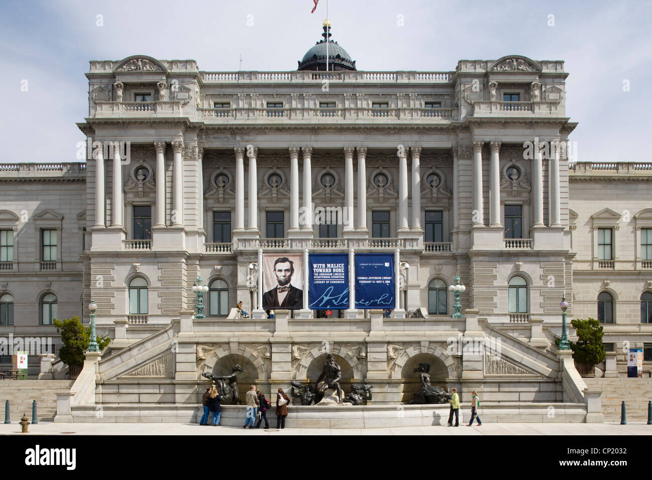 Thomas Jefferson Building, la Biblioteca del Congresso di Washington D.C. Stati Uniti d'America, Architetti: architetti: John L. Smithmeyer e Paul J. Petz Foto Stock