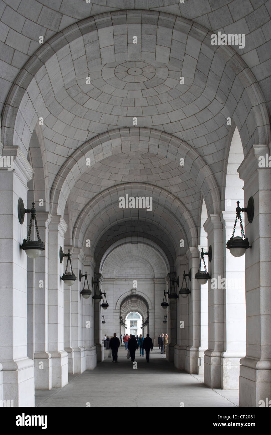 La Union Station, Washington D.C. Stati Uniti d'America, Architetti: Architetti: Daniel Burnham, assistita da Pierce Anderson Foto Stock