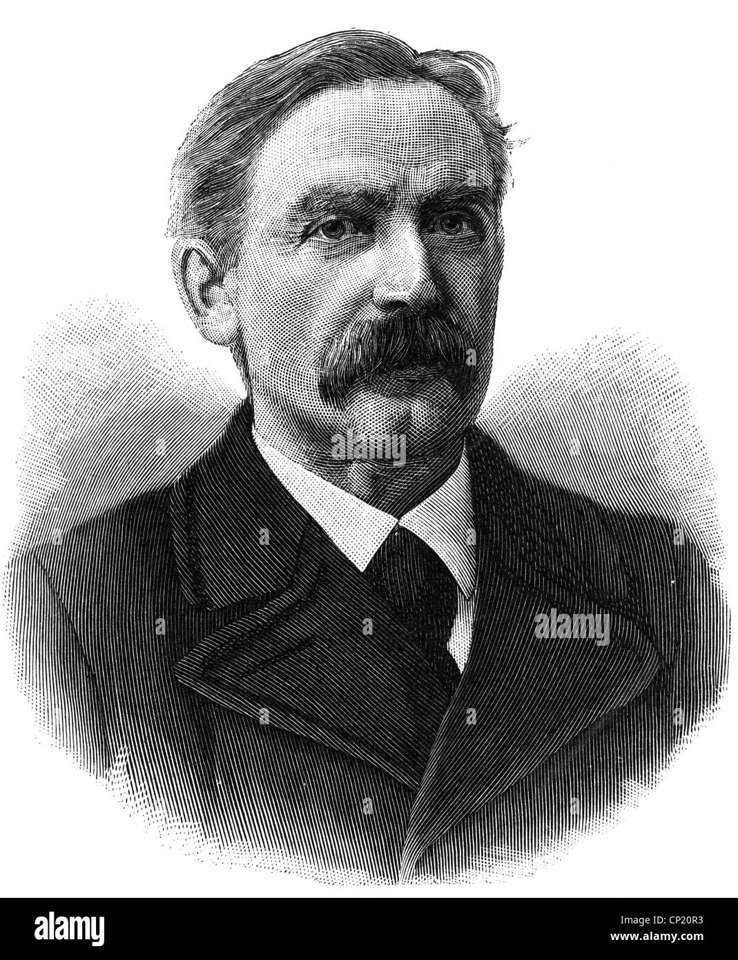 Rallis, Dimitrios, 1844 - 5.8.1921, politico greco, primo ministro 30.4.- 3.10.1897, ritratto, incisione in legno, 1897, Foto Stock