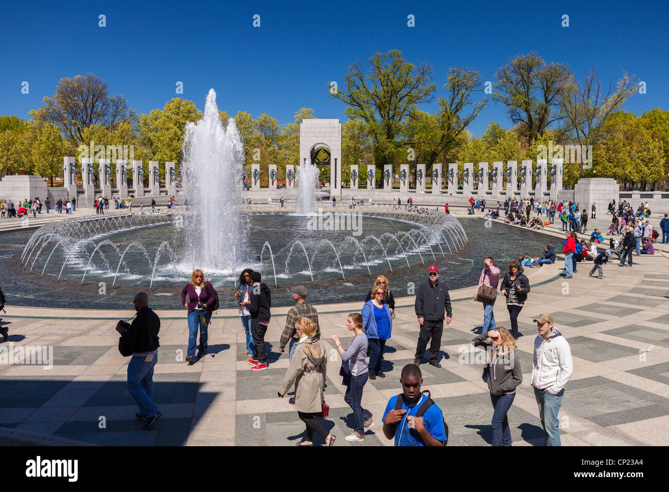 WASHINGTON, DC, Stati Uniti d'America - il Memoriale della Seconda Guerra Mondiale. Foto Stock