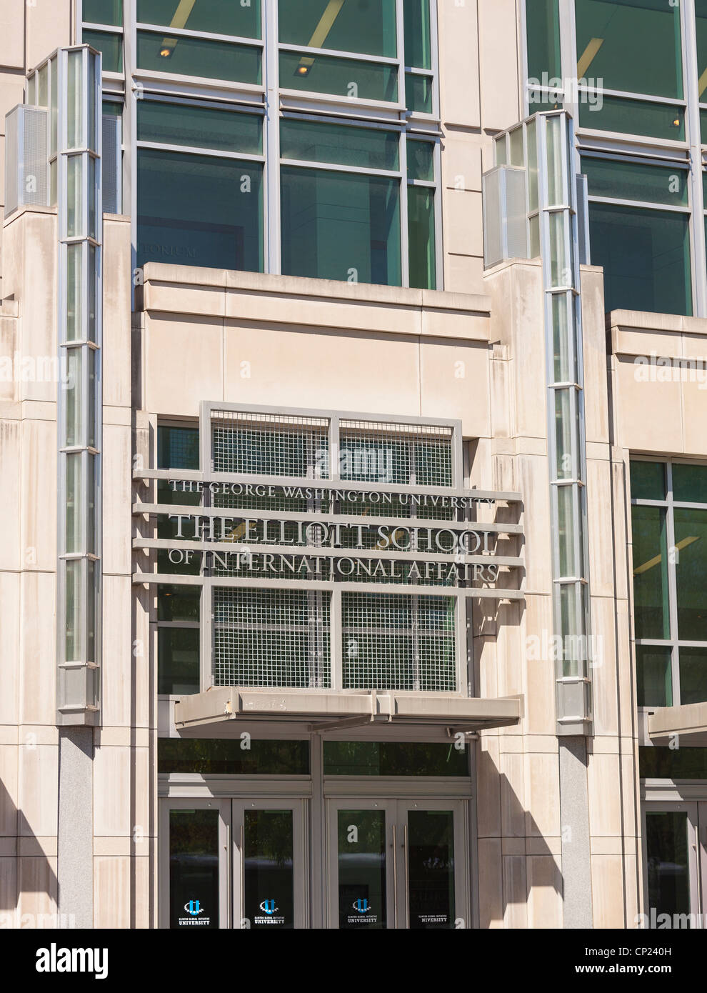 WASHINGTON, DC, Stati Uniti d'America - Elliott School of International Affairs edificio presso la George Washington University. Foto Stock