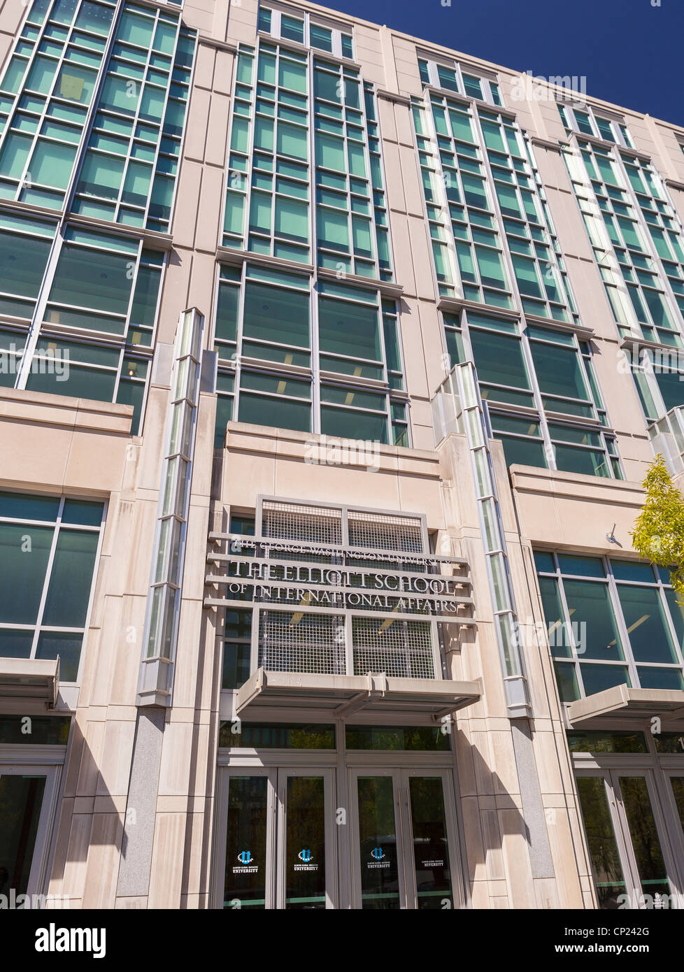 WASHINGTON, DC, Stati Uniti d'America - Elliott School of International Affairs edificio presso la George Washington University. Foto Stock