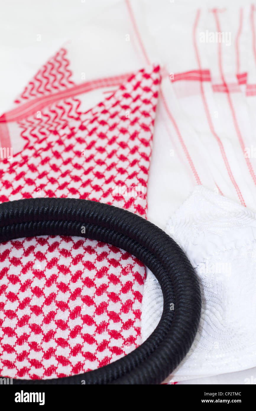 Gli uomini arabi copricapo Foto Stock