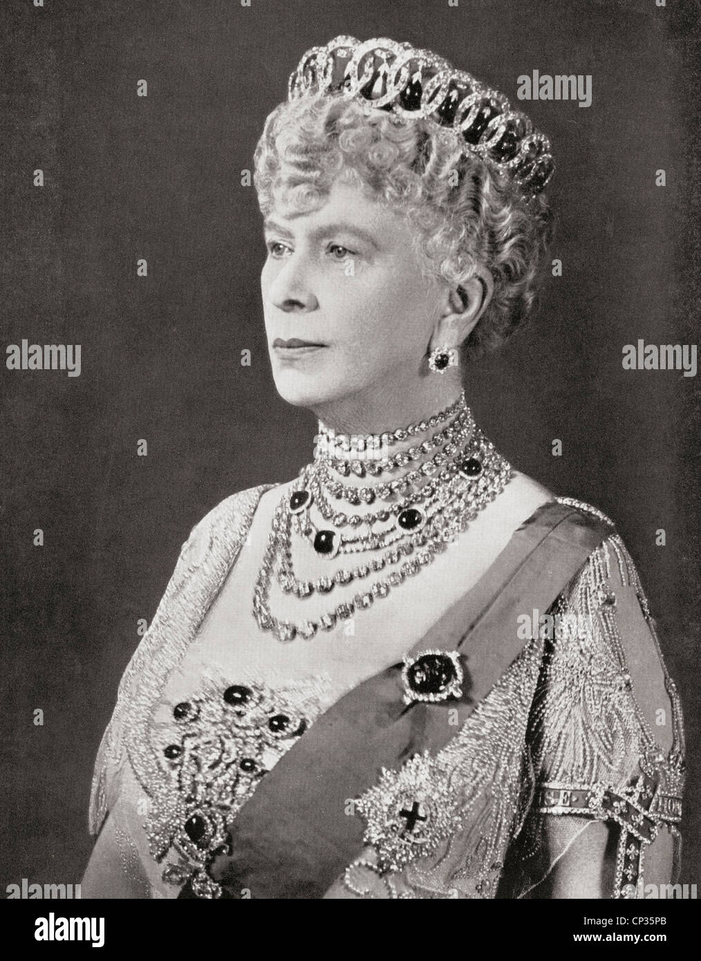 Maria di Teck, 1867 - 1953. Regina consorte come moglie di George V. Foto Stock