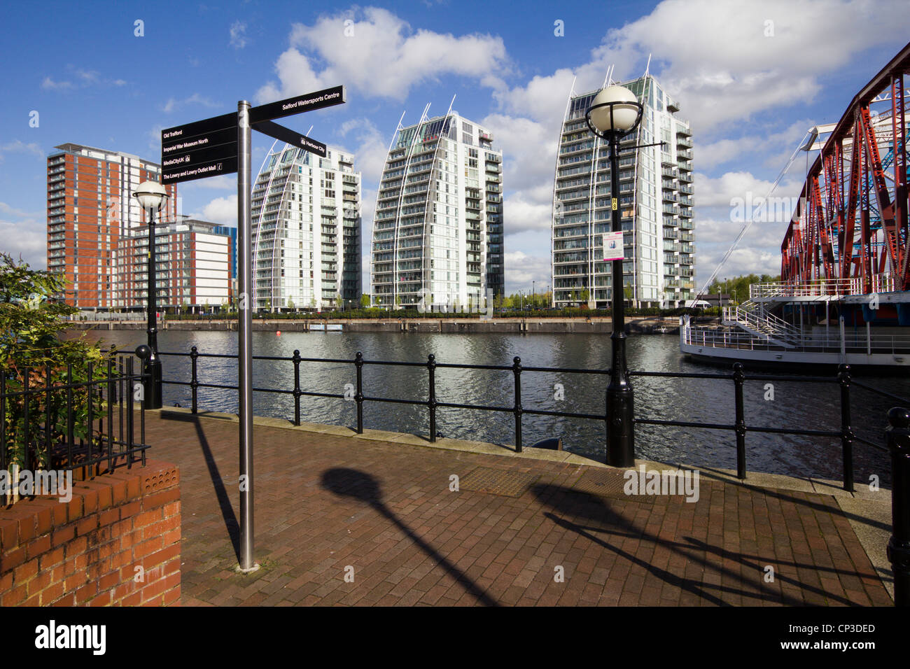 Salford Quays greater manchester Inghilterra uk gb Foto Stock