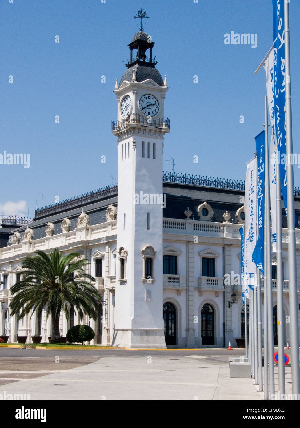 Porto Vecchio edifici, Valencia, Spagna Foto Stock