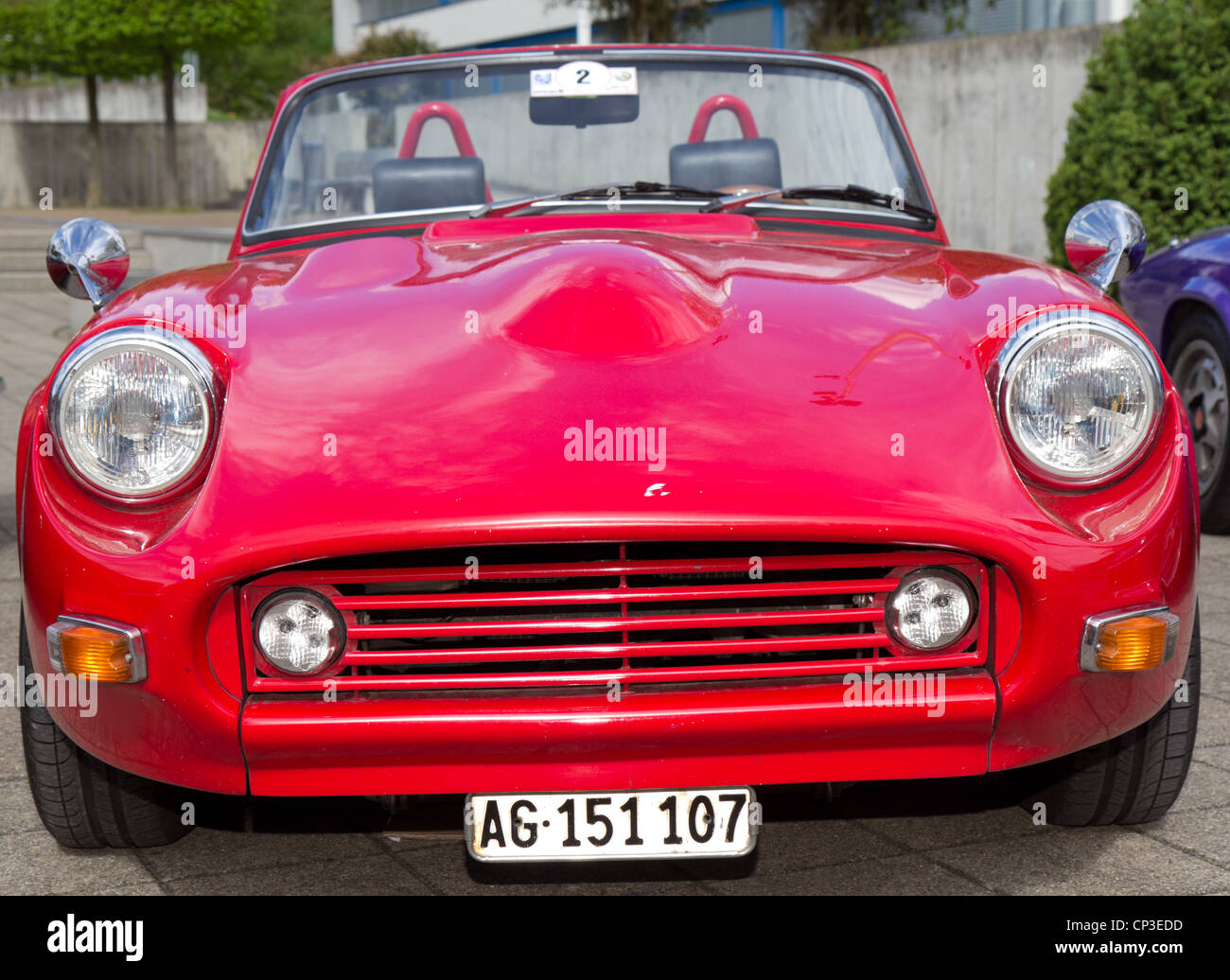 Vintage corsa auto Triumph SPITFIRE GT6 dal 1966 Foto Stock