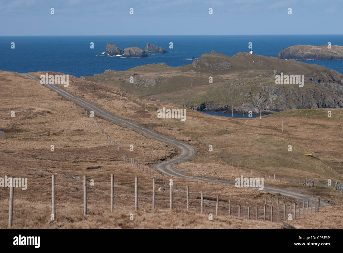 Strada per il faro Foto Stock