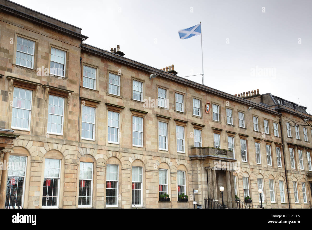 Il Blythswood Square Hotel si trova nell'ex edificio del Royal Scottish Automobile Club, Blythswood Square, nel centro di Glasgow, in Scozia, Regno Unito Foto Stock